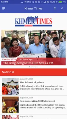 Khmer Times - Cambodia News android App screenshot 3